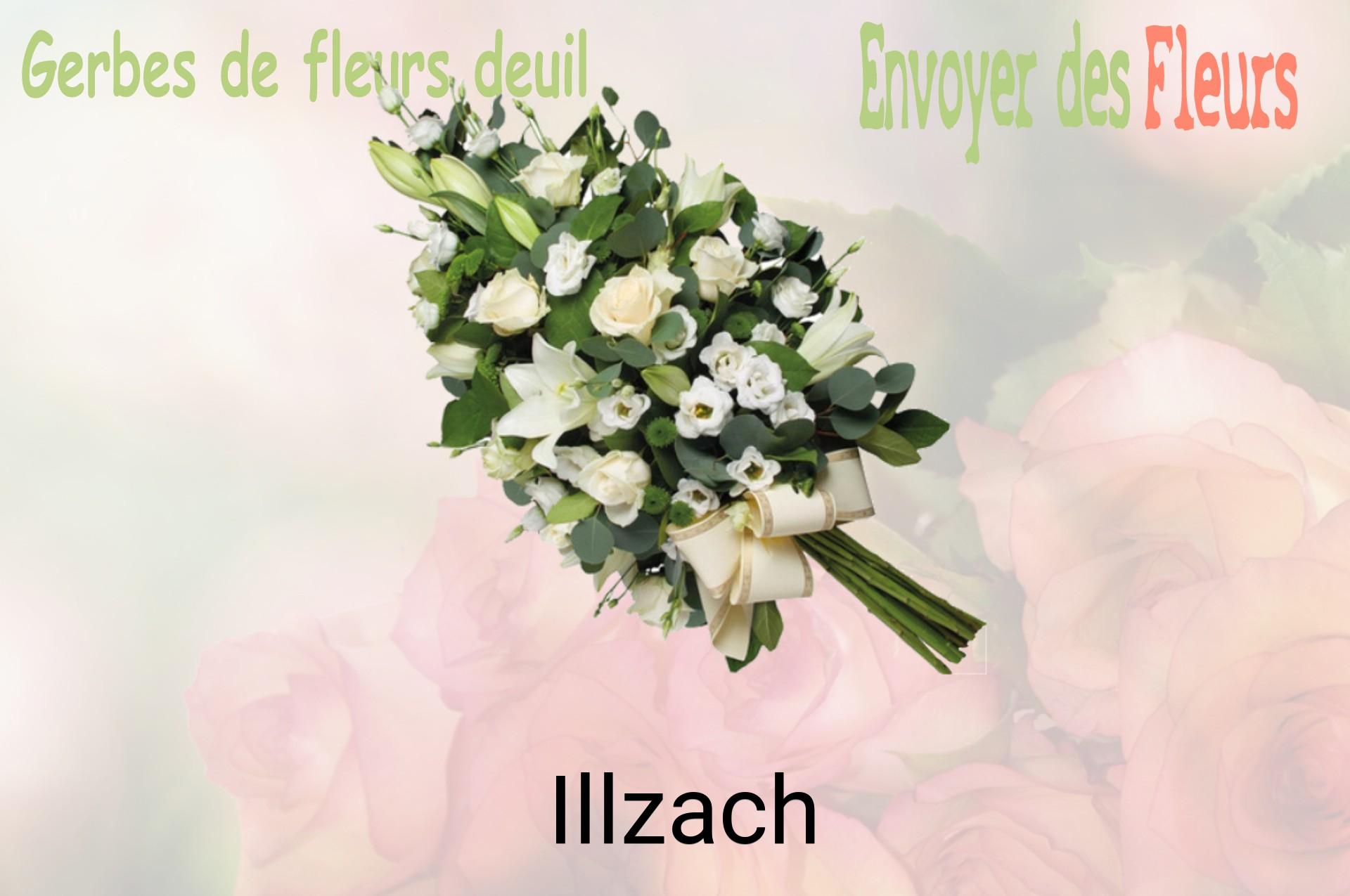 Gerbe de fleurs de deuil livrée à Illzach